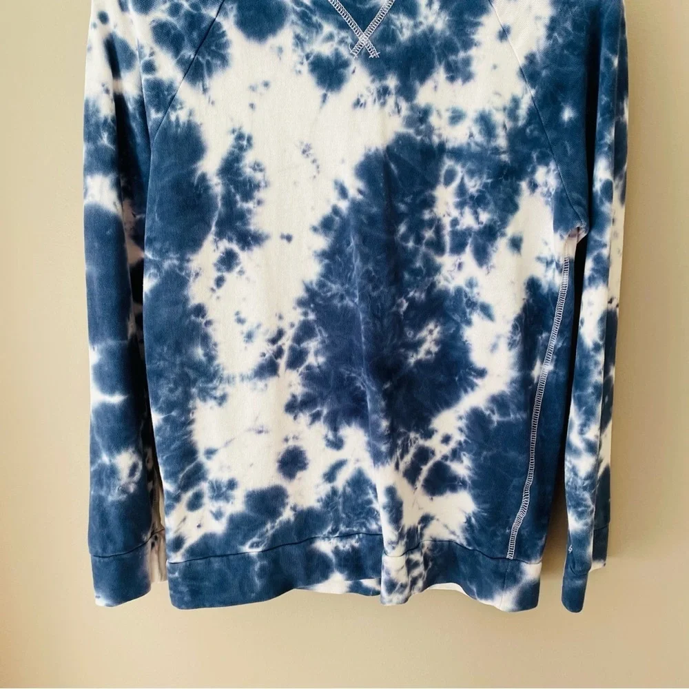 Old Navy Pullover Tie Dye Hoodie Blue/White Sz Youth XL 14-16